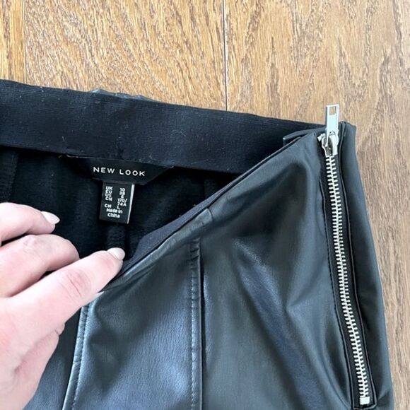 Black faux leather leggings - Picture 9 of 10